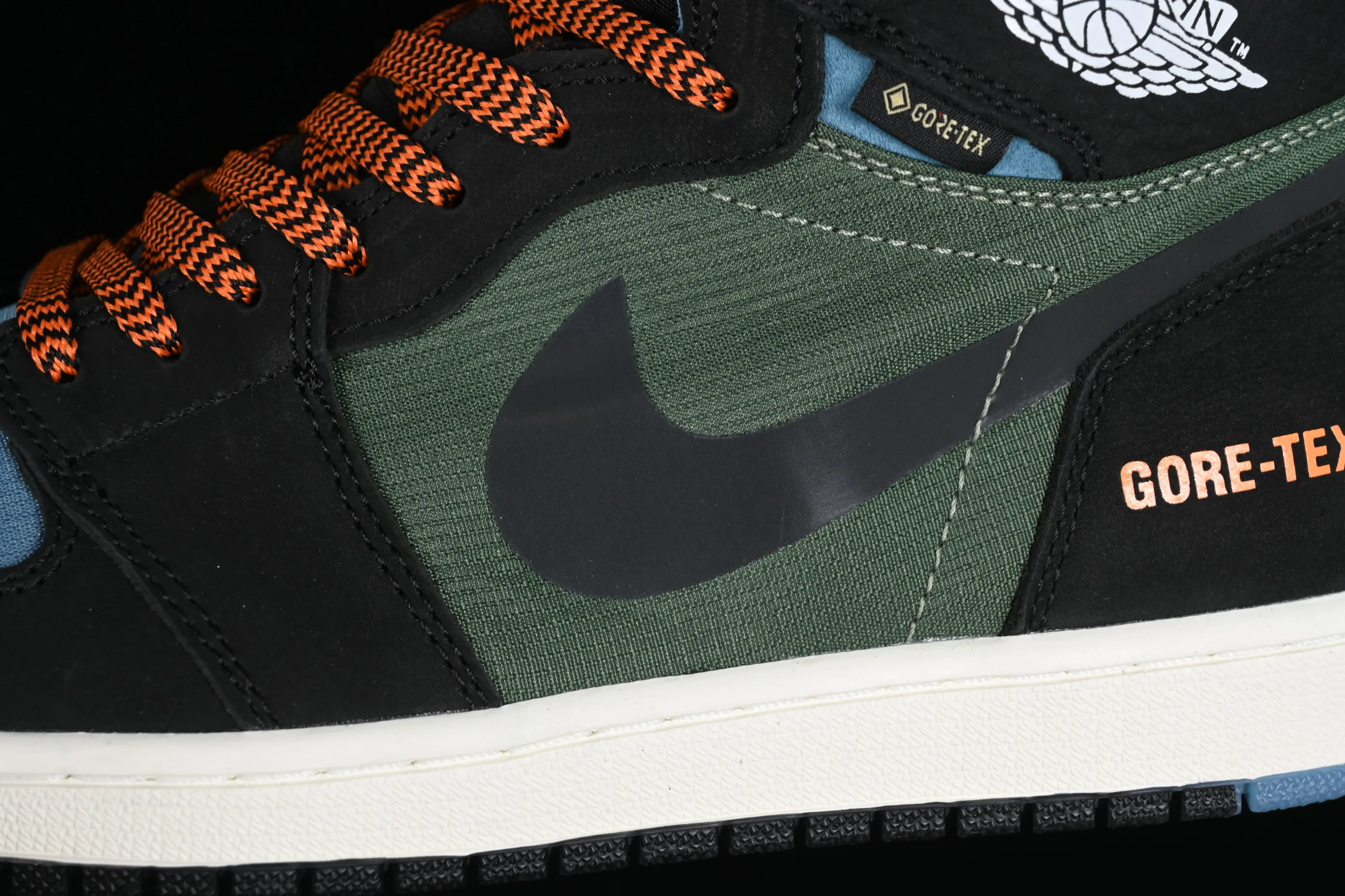 All categories Air Jordan Jordan series basketball shoes Air Jordan 1 High Air Jordan 1 Element "Gore-Tex" AJ1 Joe 1 black green silver hook high top basketball shoes DB2889-003